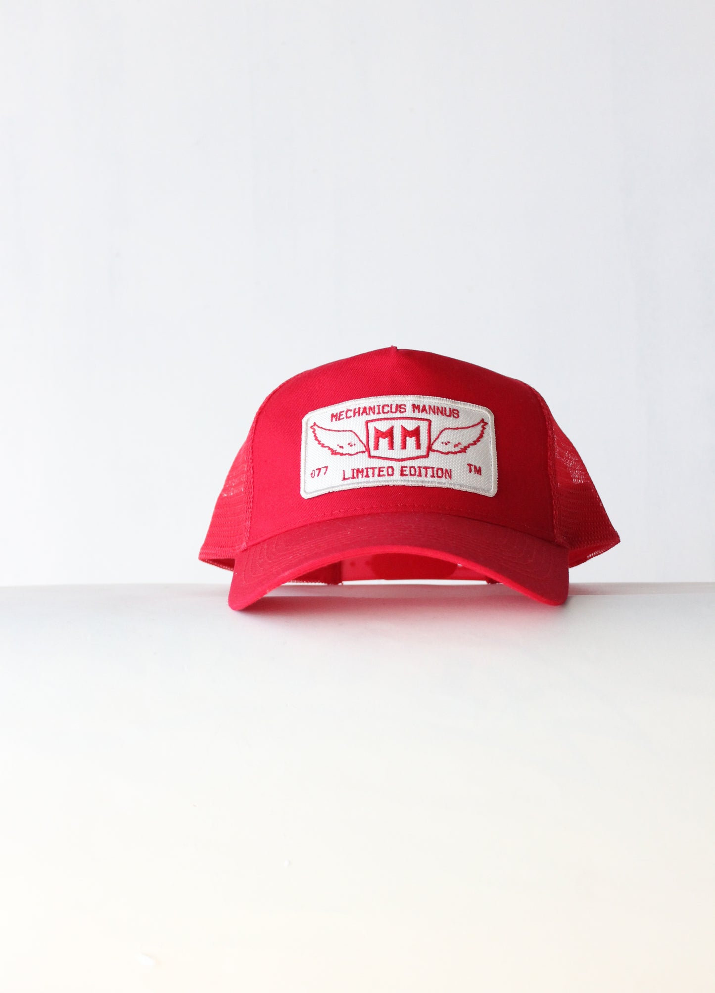 The " signature red " trucker