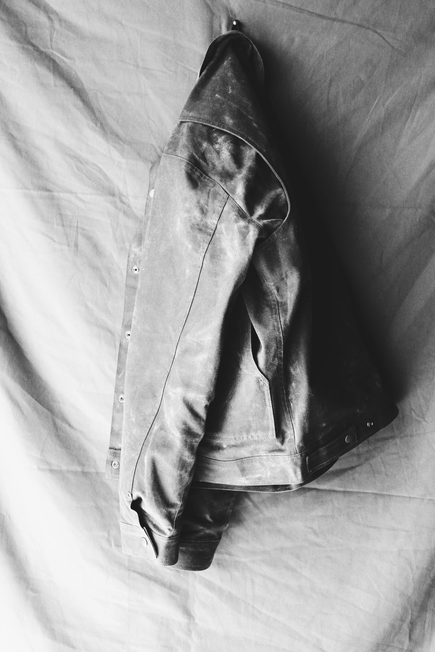 The “ m-5 bison " waxed canvas jacket