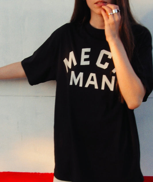 The “ stencil mech-man ” tee