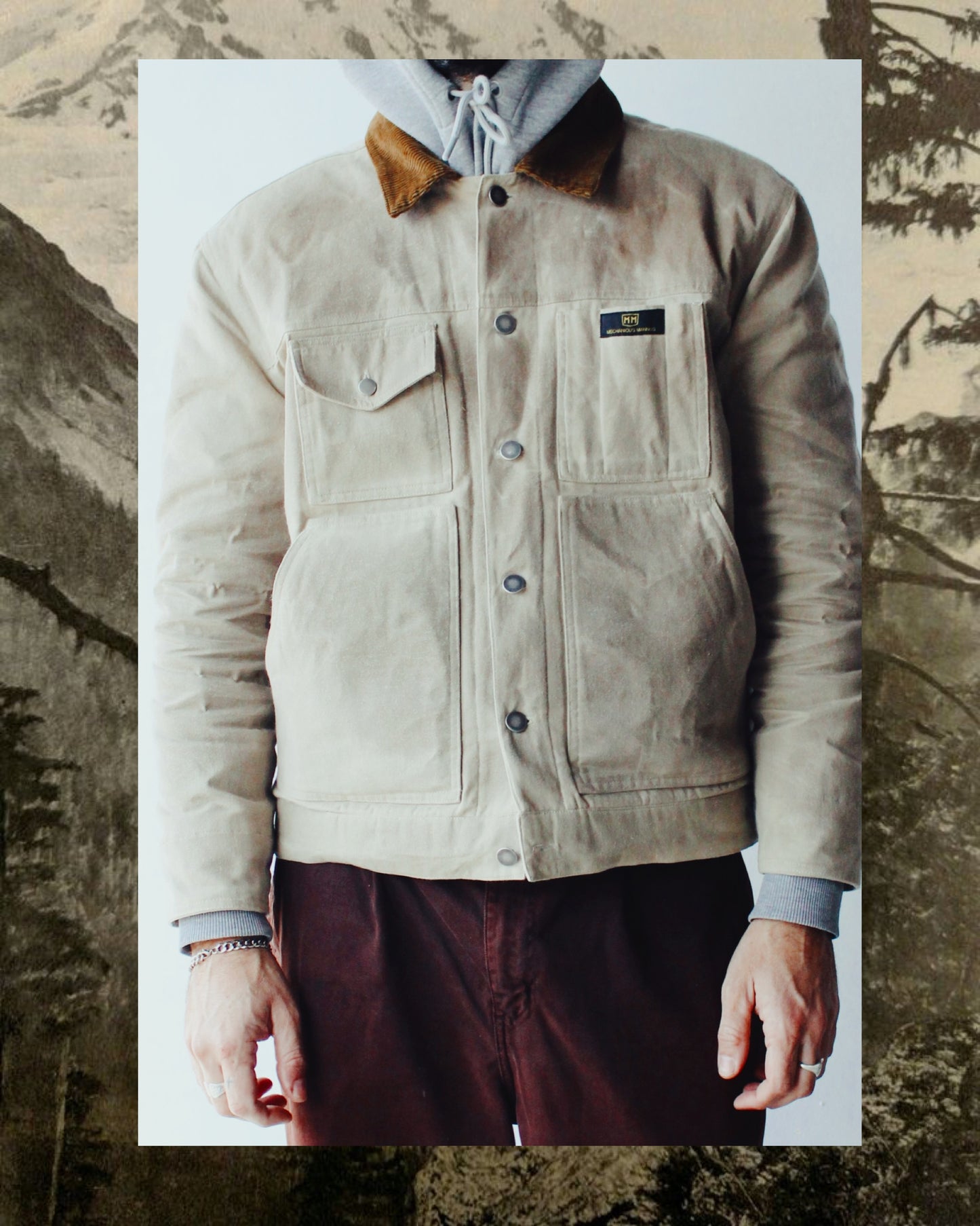 The “ m3 trucker ” waxed jacket