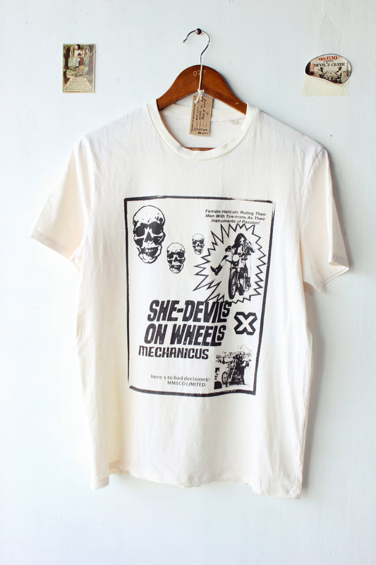 The “ Devils on wheels x mechanicus tee “