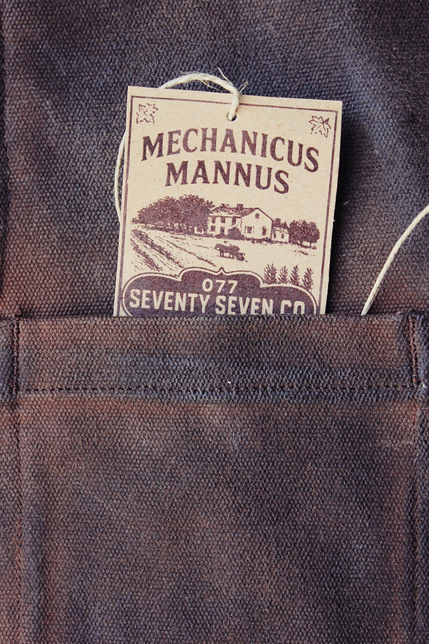 The “ 077  logger vest “ waxed canvas / quilted vers.