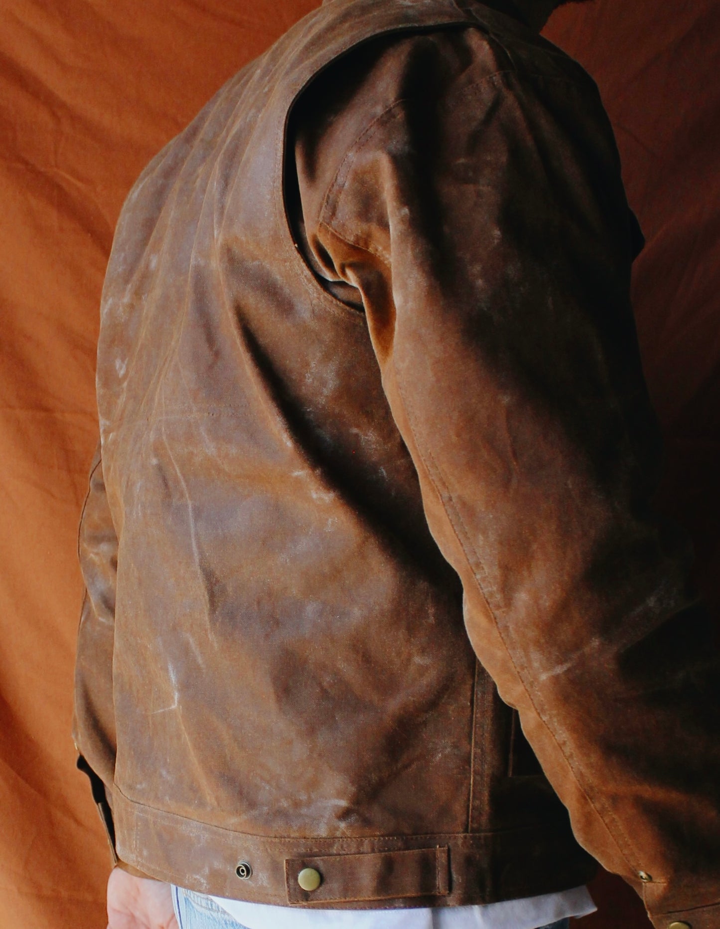 The “ m-5 bison  " waxed canvas jacket
