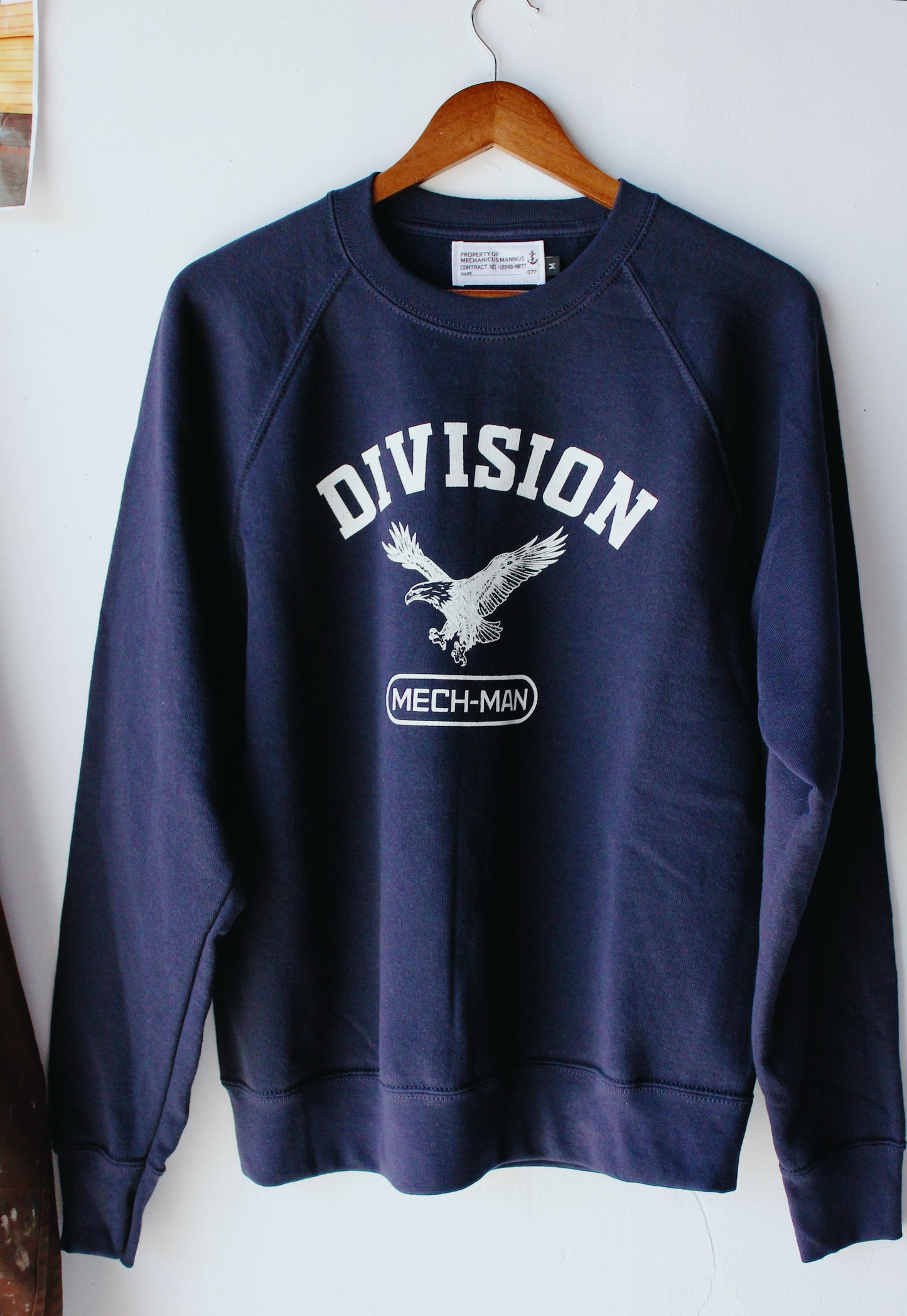The “ Division” raglan sweatshirt.